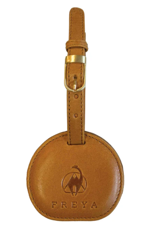 Tan Leather Hat Clip