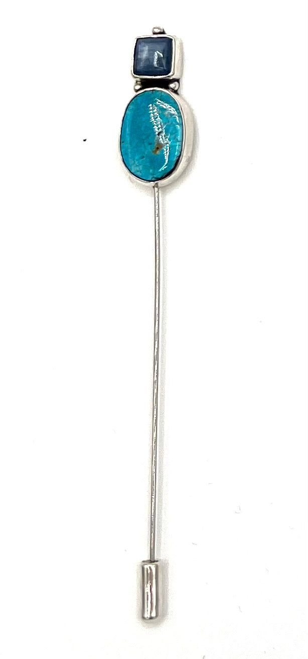 Double Stone Stick Pin